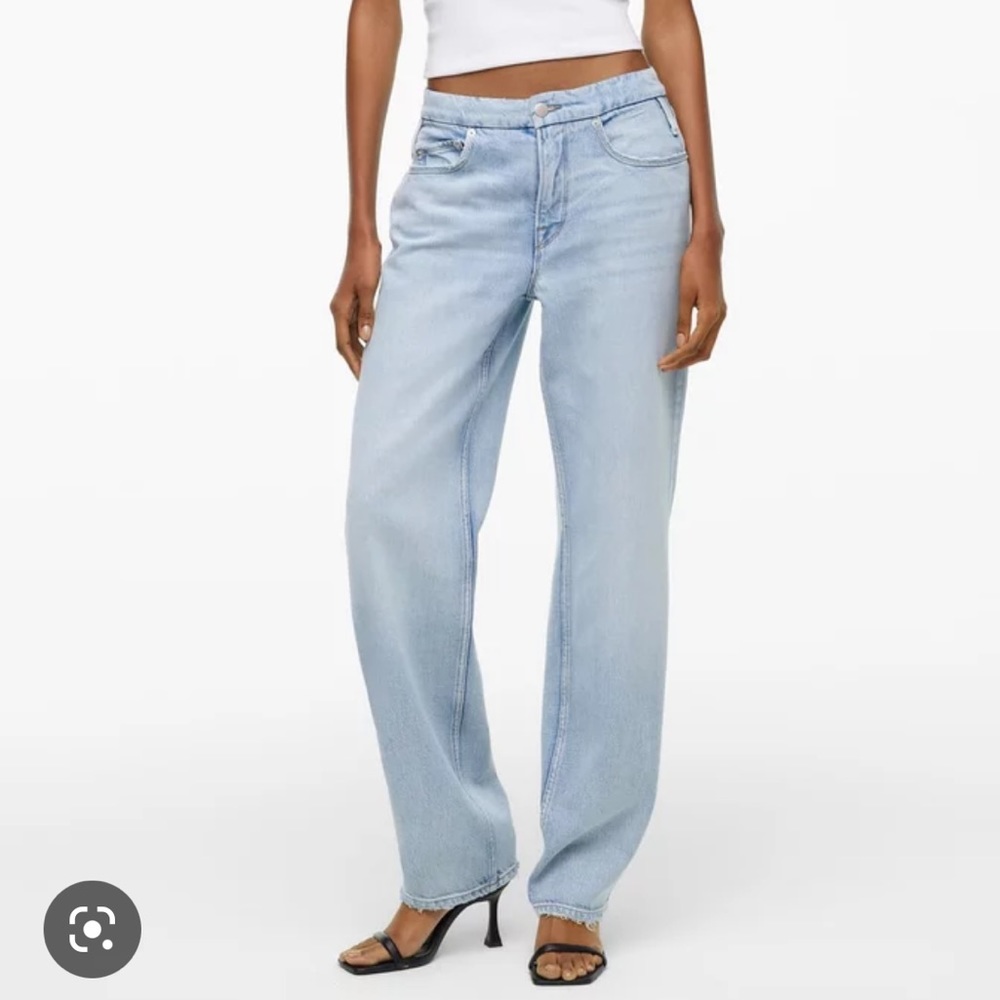 ZARA Good American '90s Relaxed Jeans BNWT - Picture 3 of 5